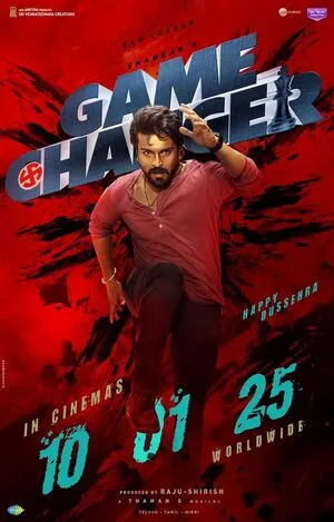 Game Changer 2025 Hindi (ORG 5.1) + Telugu WEB-DL 720p - 480p - 1080p Movie Poster