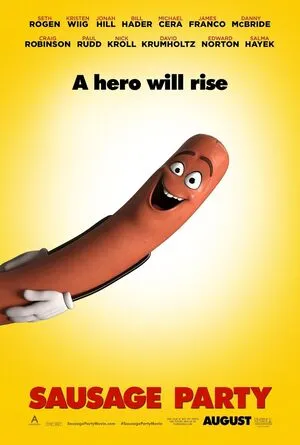 Sausage Party 2016 Hindi Dual Audio WEB-DL 720p - 480p - 1080p Movie Poster
